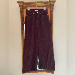 BDG wide leg, mid rise cords, Size 26 EUC